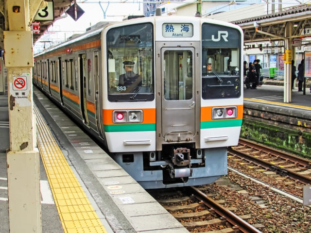 旅行、電車、東海道線