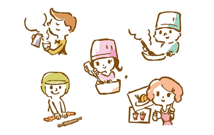 働く人たち、職業体験