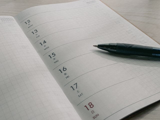 手帳、ウィークリー